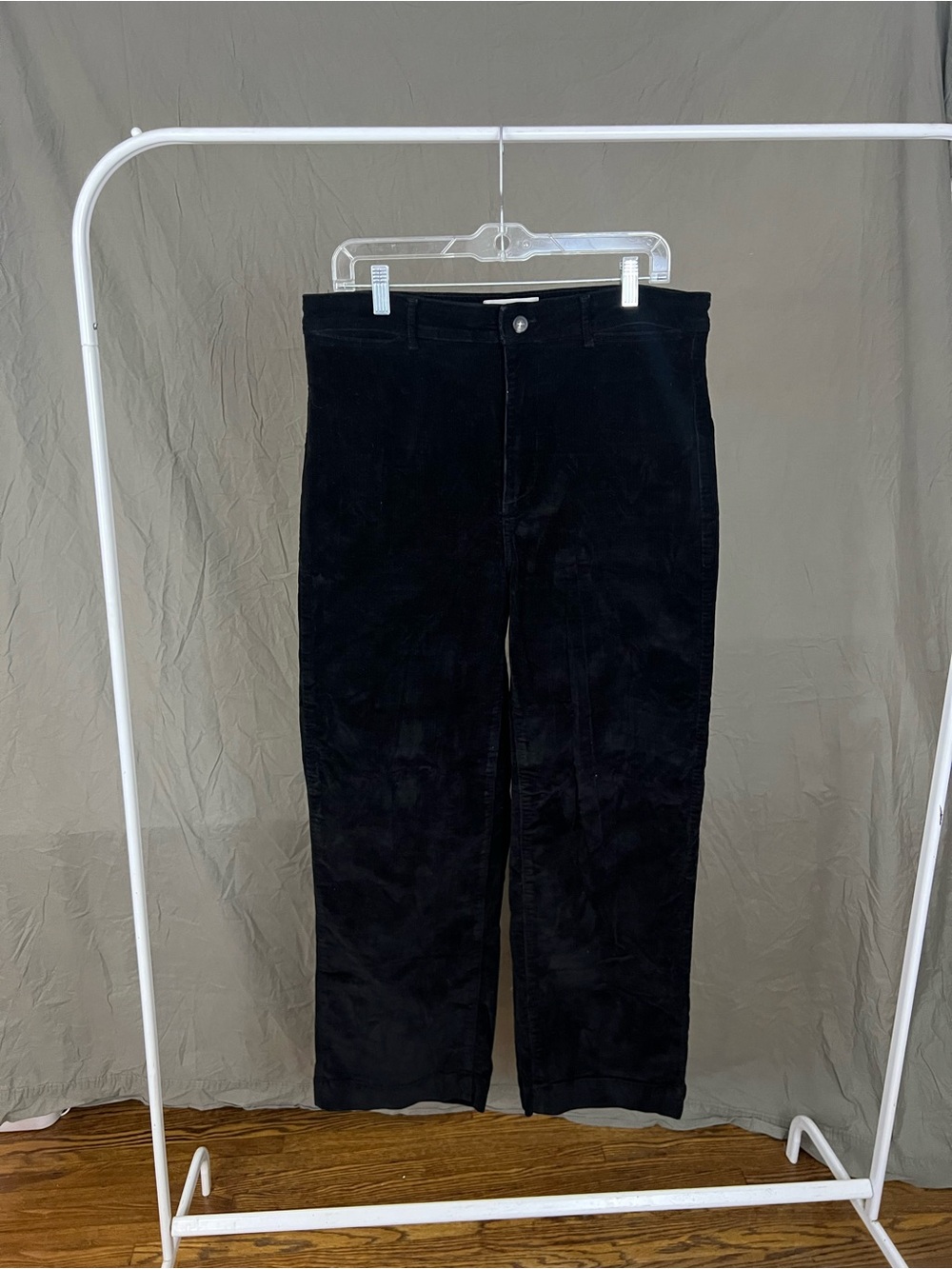 Everlane Black Wide Leg Corduroy Pants